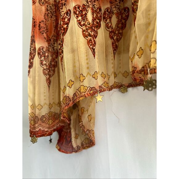 Erica Brooke Boho Plus Sized Flowy Sheer Tank size 18 - Picture 4 of 5